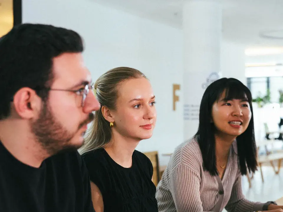 FINN colleagues taking part in an office working session